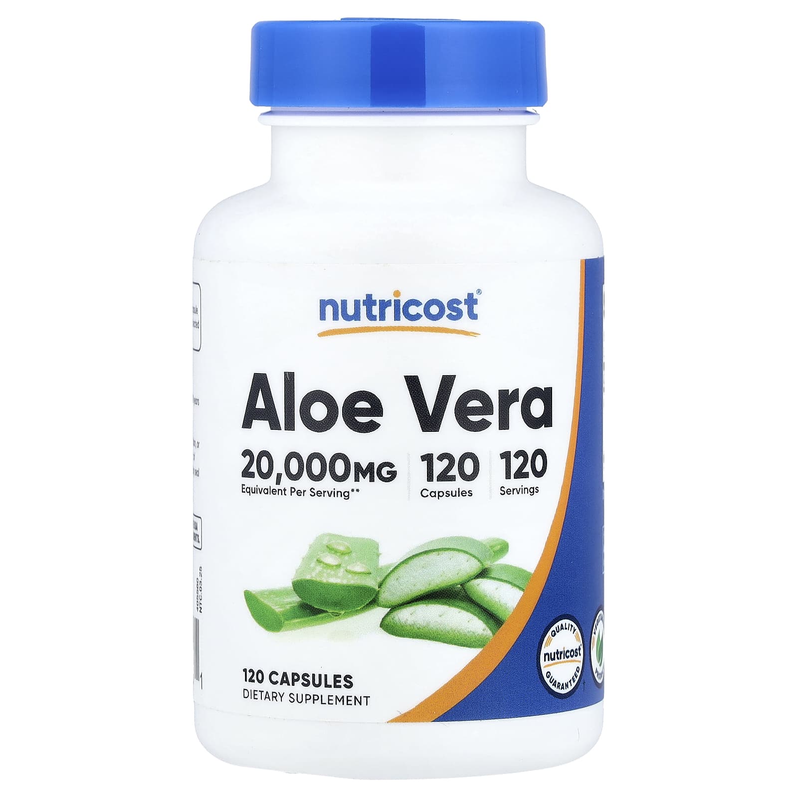 Aloe Vera, 120 Capsules (100 mg per Capsule)