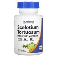 Nutricost, Скелеточевой (Sceletium tortuosum), 25 мг, 60 капсул