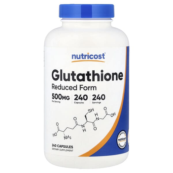 Nutricost Glutathione, 500 mg, 240 Capsules