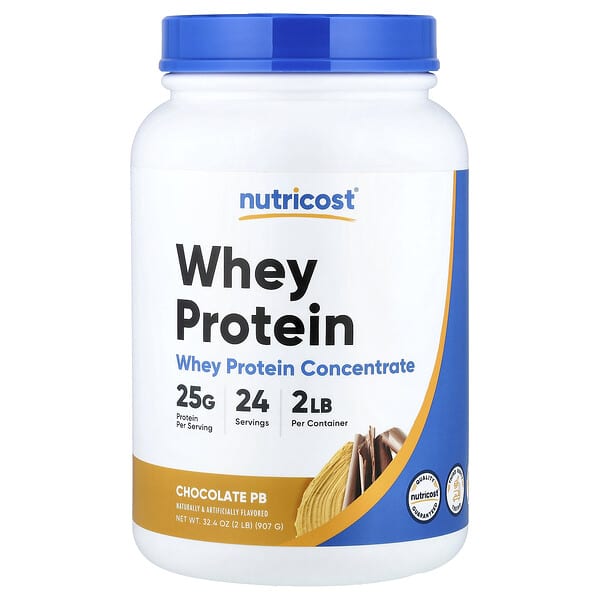 Nutricost, Whey Protein, Chocolate PB, 2 lb (907 g) — product photo 1