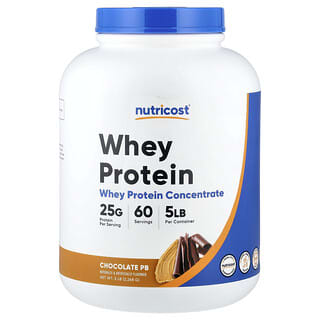 Nutricost, Concentrado de proteína de suero de leche, Chocolate y manjares, 2268 g (5 lb)