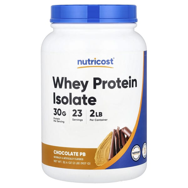 Nutricost, Whey Protein Isolate, Chocolate PB, 2 lb (907 g) — product photo 1
