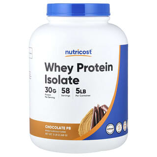 Nutricost, изолят сывороточного протеина, со вкусом шоколада, 2268 г (5 фунтов)