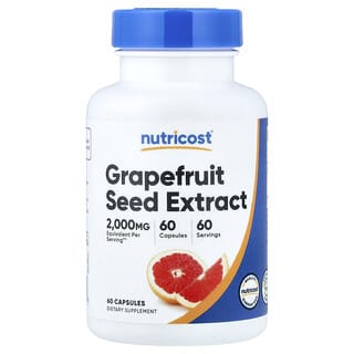 Nutricost, Extracto de semilla de pomelo, 2000 mg, 60 cápsulas