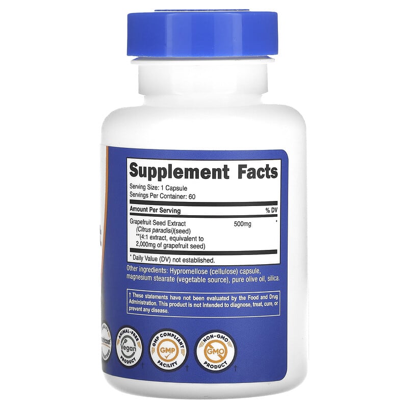グレープシード　Grape SEED1-8 グレープフルーツシードエキス、2,000mg、60粒