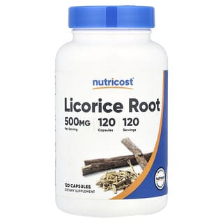 Nutricost, 歐亞甘草根，500 微克，120 粒膠囊