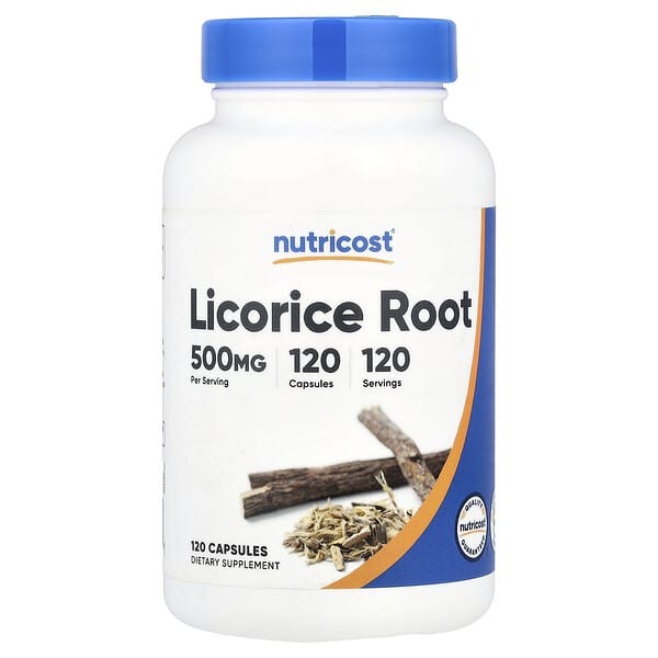 Nutricost, Licorice Root, 500 mg, 120 Capsules — product photo 1