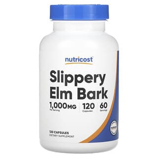 Nutricost, Slippery Elm Bark, 1,000 mg, 120 Capsules (500 mg per Capsule)