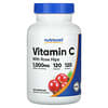 Vitamin C With Rose Hips, 1,000 mg, 120 Capsules