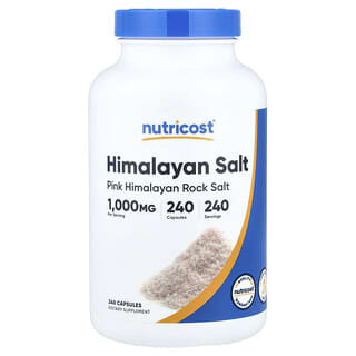 Nutricost, Himalájská sůl , 1 000 mg , 240 tobolek