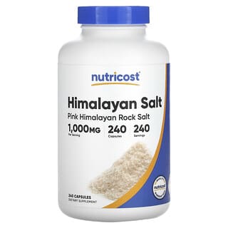 Nutricost, 喜马拉雅粉盐，1,000 毫克，240 粒胶囊