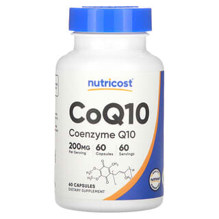 Nutricost, CoQ10, 200 mg, 60 cápsulas