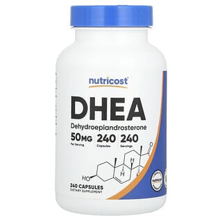 Nutricost, DHEA, 50 mg, 240 cápsulas