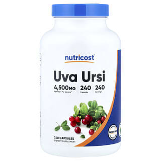 Nutricost, Uva Ursi, 4 500 mg, 240 kapsúl