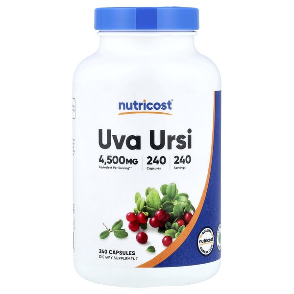 Nutricost, 우바우르시, 4,500mg, 캡슐 240정