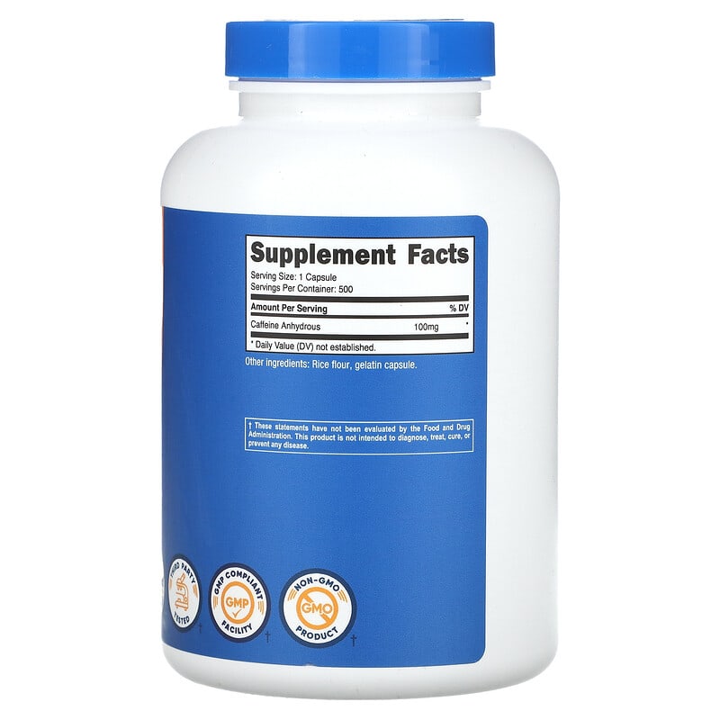 Scitec Nutrition Caffeine, Caffeina anidra contenente capsule di integratori alimentari, 100 capsule