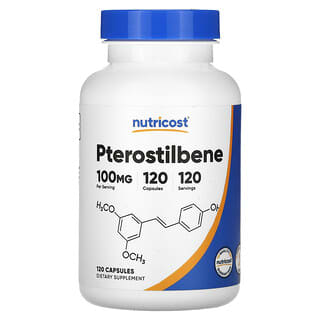 Nutricost, Pterostilbeno, 100 mg, 120 cápsulas