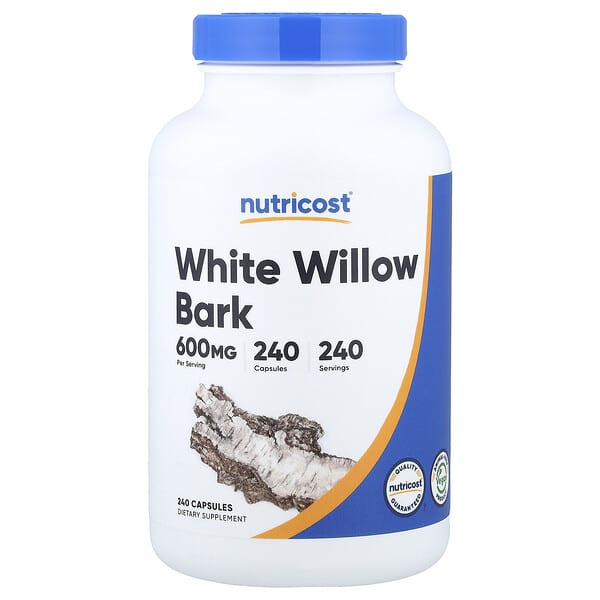White Willow Bark, 600 mg, 240 Capsules