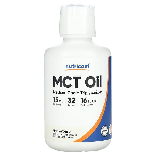 Nutricost, MCT Oil, Unflavored, 16 fl oz (473 ml)