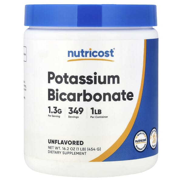 Nutricost, Potassium Bicarbonate, Unflavored, 16.2 oz (454 g) — product photo 1