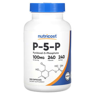 Nutricost, P-5-P（リン酸ピリドキサール）、100mg、240粒