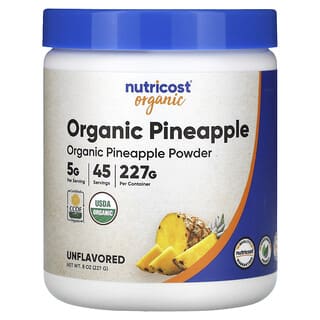 Nutricost, Piña orgánica en polvo, Sin sabor`` 227 g (8 oz)