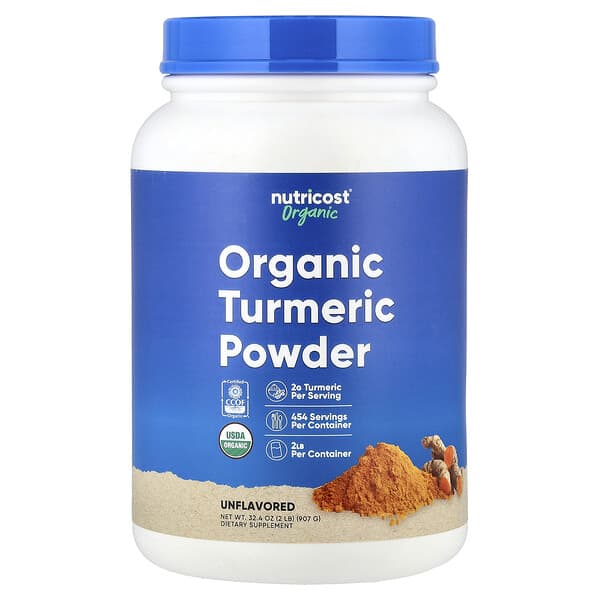 Nutricost, Organic Turmeric Powder, Unflavored, 32.4 oz (907 g) — product photo 1