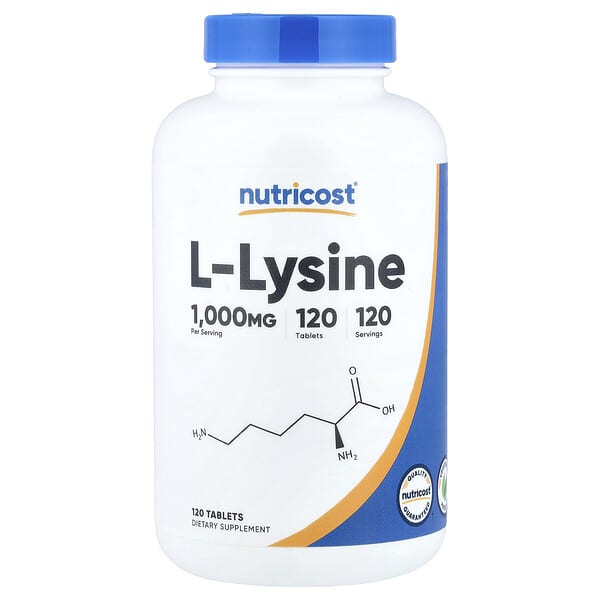Nutricost, l-라이신, 1,000mg, 120정