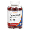 Melatonin Gummies, Melatonin-Fruchtgummis, Erdbeere, 3 mg, 180 Fruchtgummis
