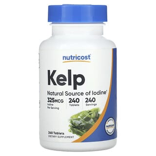 Nutricost, Kelp, 325 mcg, 240 comprimidos