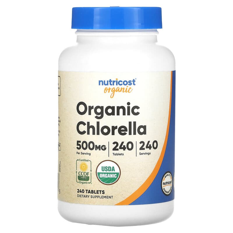 Organic Chlorella 500 mg 240 Tablets