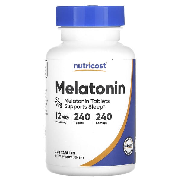 Nutricost Melatonin, 12 mg, 240 Tablets