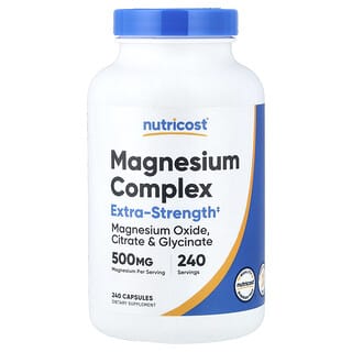 Nutricost, Magnesium Complex, 500 mg, 240 Capsules