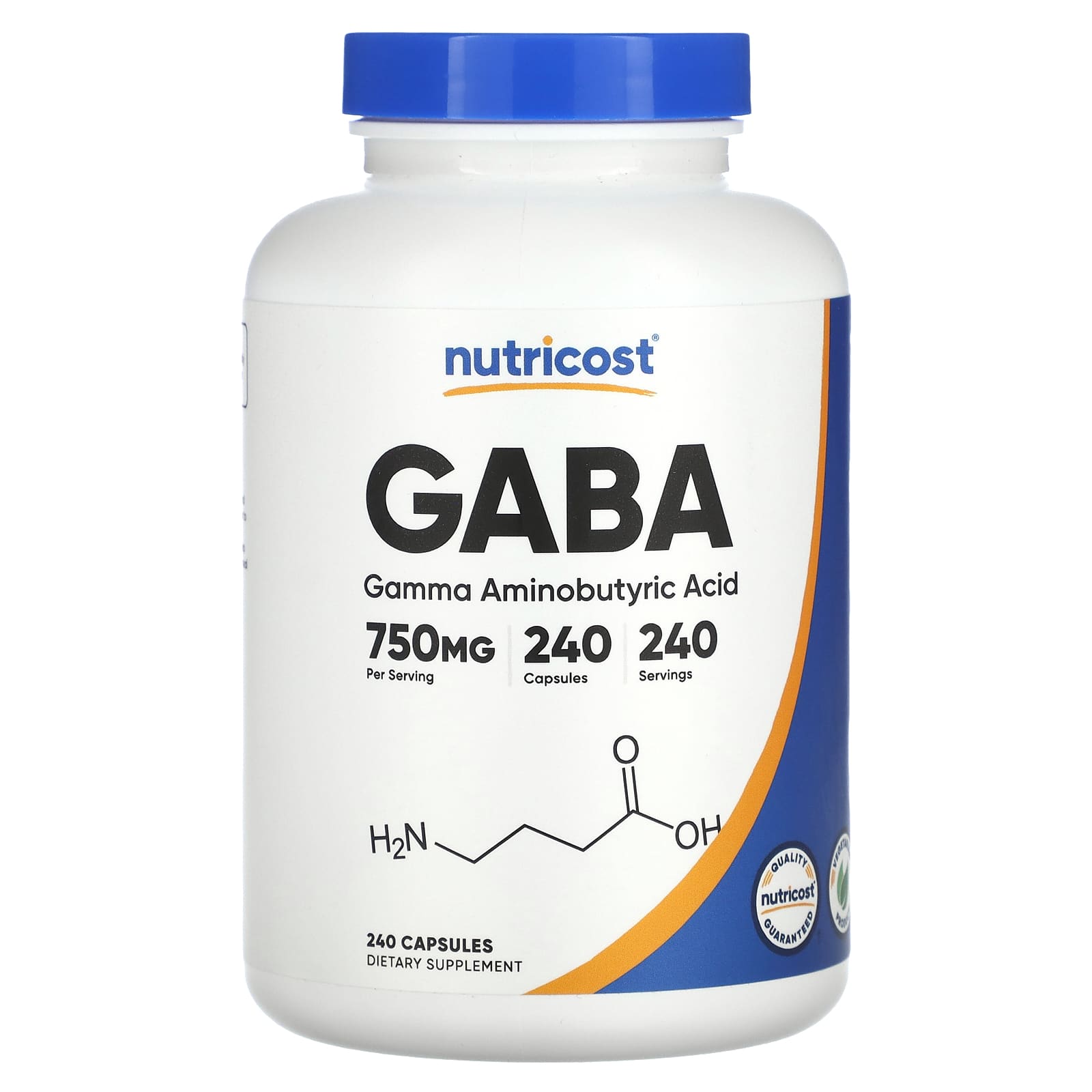 GABA - ガンマアミノ酪酸、750mg、240粒