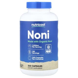 Nutricost, Noni, 240 kapszula (500 mg kapszulánként)
