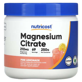 Nutricost, Magnesium Citrate, Pink Lemonade, 8.8 oz (250 g)