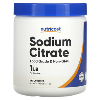 Nutricost, Citrato di sodio, non aromatizzato, 454 g
