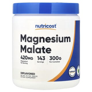 Nutricost, Magnesium Malate, Unflavored, 10.7 oz (300 g)