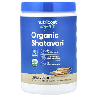 Nutricost, Био шатавари, без аромат, 454 g (1 lb)
