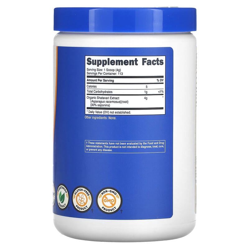 Organic Shatavari, Unflavored, 16.2 oz (454 g)