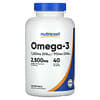 Oméga-3, 2500 mg, 120 capsules à enveloppe molle (833 mg par capsule)
