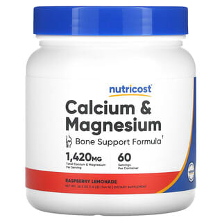 Nutricost, Calcium & Magnesium, Raspberry Lemonade, 26.2 oz (744 g)