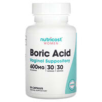 Women, Boric Acid, Vaginal Suppository, 600 mg, 30 Capsules