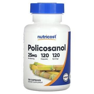Nutricost, Policosanol, 25 mg, 120 cápsulas