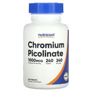 Nutricost, Chrompicolinat, 1.000 mcg, 240 Tabletten