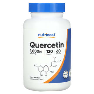 Nutricost, Kwercetyna, 1000 mg, 120 kapsułek (500 mg na kapsułkę)