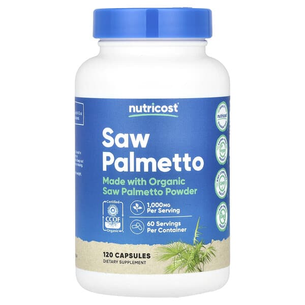 Saw Palmetto, 120 Capsules (500 mg per Capsule)