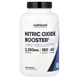 Nutricost, Performance, Nitric Oxide Booster, 180 Capsules
