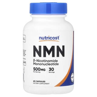 Nutricost, NMN, 60 капсул (250 мг в 1 капсулі)