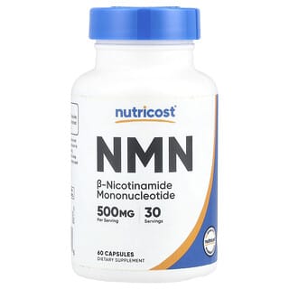 Nutricost, NMN, 500 mg, 60 capsules (250 mg par capsule)